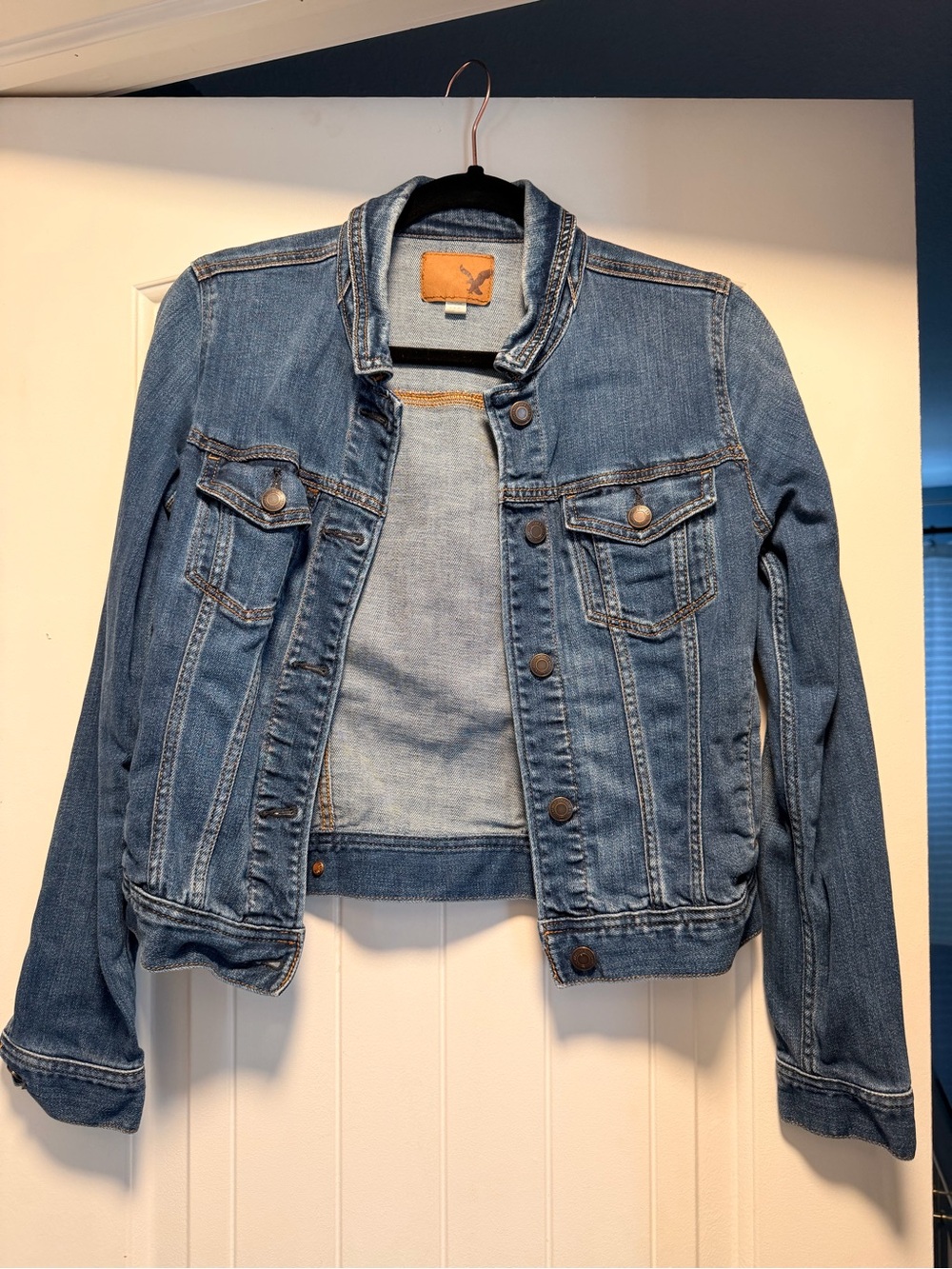 American Eagle Outfitters Light Blue Denim Jacket